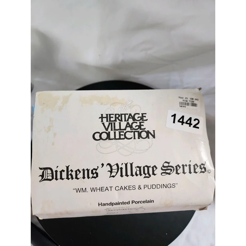 Dept 56 Dickens Village Series Wm. Wheat Cakes & Puddings 5808-4 Heritage 1993